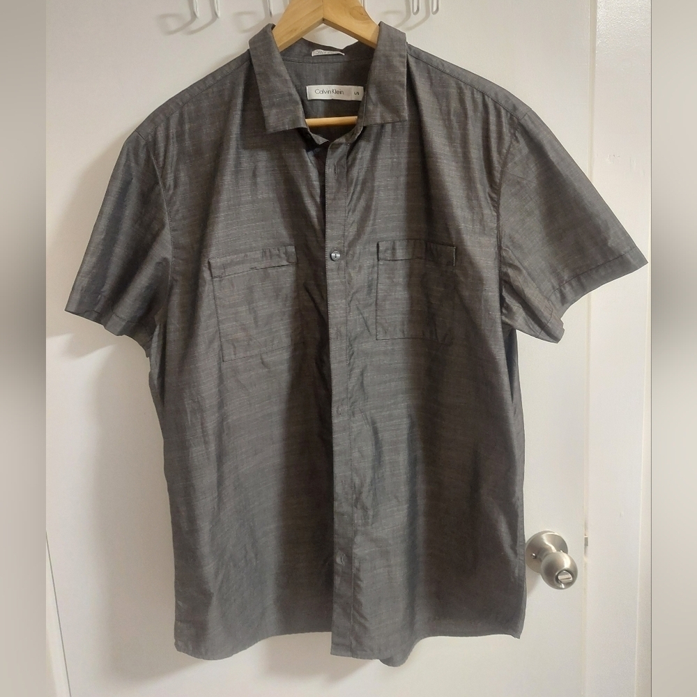 Calvin Klein Charcoal Button Down Shirt